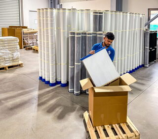Panneaux filtrants plissés pour la filtration des poussières en Inde